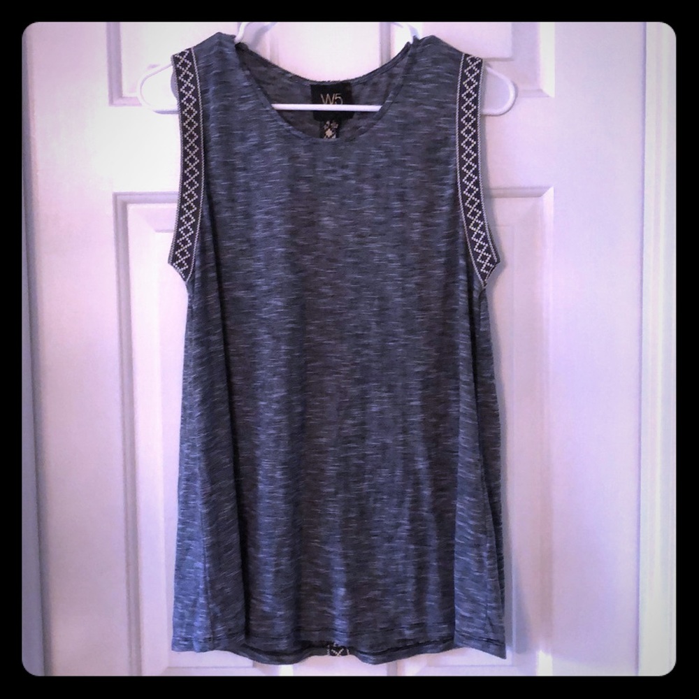 Anthropologie Blue Tank Top